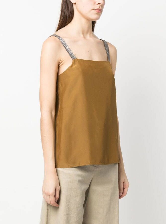 Fabiana Filippi Metallic top Bruin