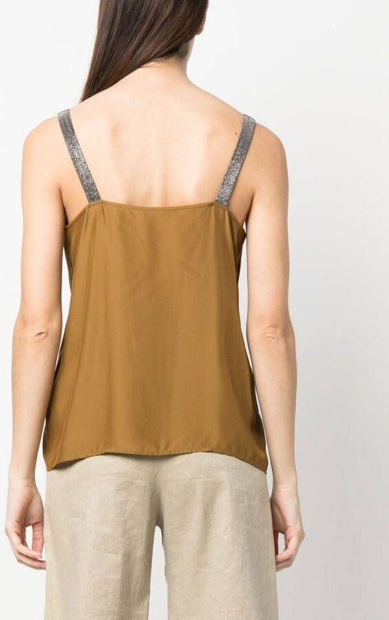 Fabiana Filippi Metallic top Bruin
