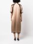Fabiana Filippi Midi-jurk met kanten afwerking Bruin - Thumbnail 4