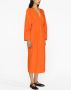 Fabiana Filippi Midi-jurk met V-hals Oranje - Thumbnail 3