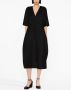 Fabiana Filippi Midi-jurk met V-hals Zwart - Thumbnail 2