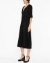 Fabiana Filippi Midi-jurk met V-hals Zwart - Thumbnail 3