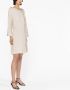 Fabiana Filippi Mini-jurk met elastische taille Beige - Thumbnail 3