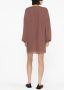 Fabiana Filippi Mini-jurk met gesmockt detail Bruin - Thumbnail 4