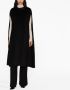 Fabiana Filippi Mouwloze cape Zwart - Thumbnail 2