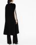 Fabiana Filippi Mouwloze cape Zwart - Thumbnail 4