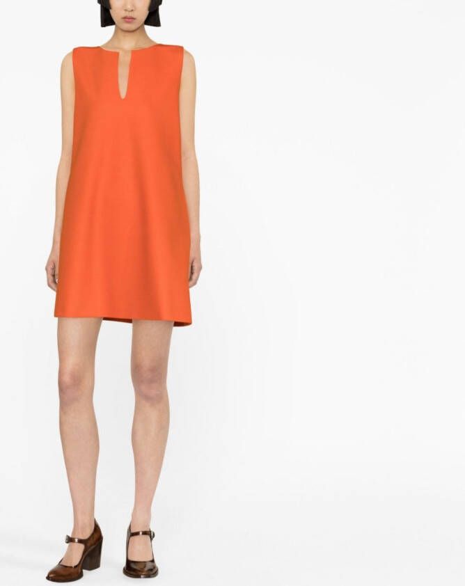 Fabiana Filippi Mouwloze mini-jurk Oranje