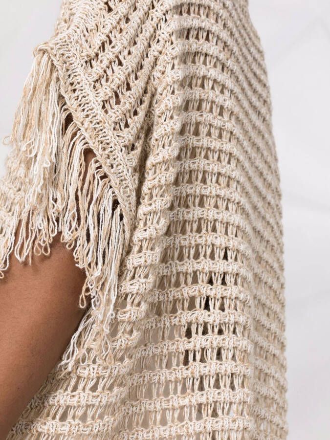 Fabiana Filippi Opengebreide trui Beige