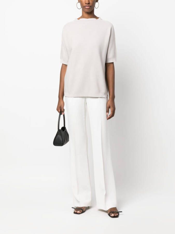 Fabiana Filippi Gebreide top Beige