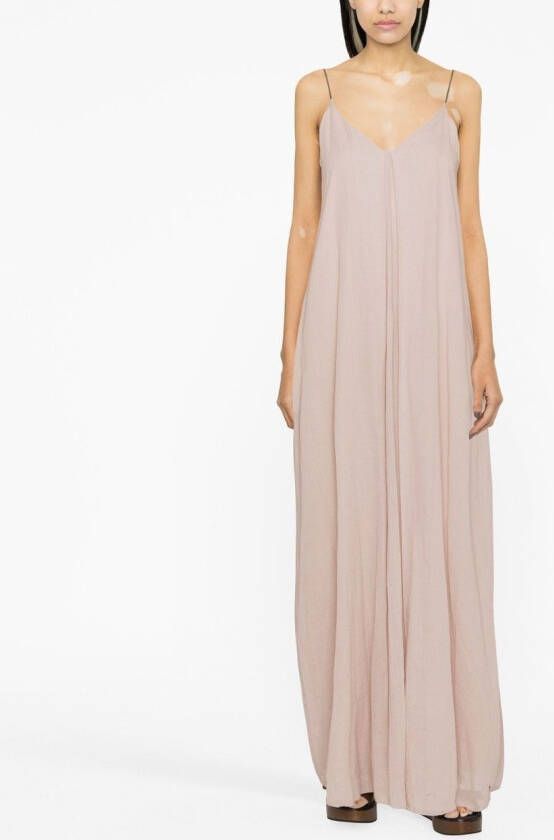 Fabiana Filippi Maxi-jurk met geplooid detail Roze