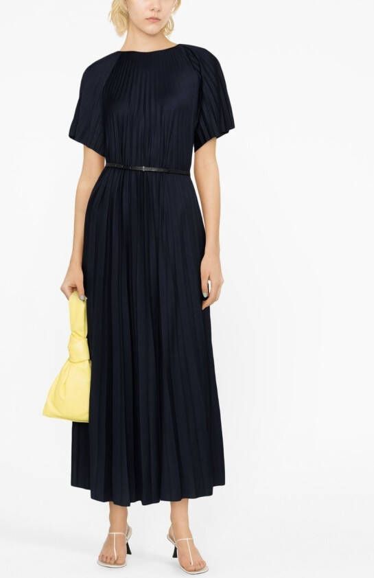Fabiana Filippi Geplooide midi-jurk Blauw