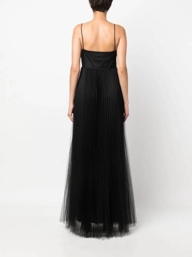 Fabiana Filippi Geplooide maxi-jurk Zwart