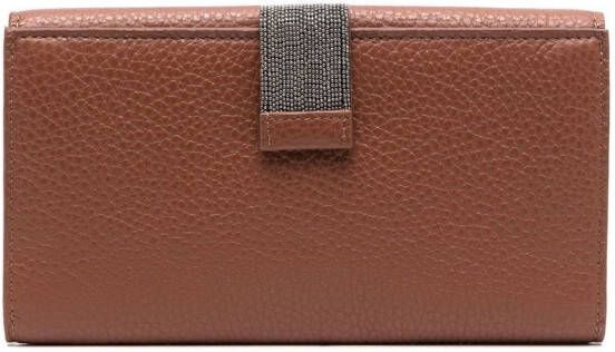 Fabiana Filippi Portemonnee met kettingdetail Bruin