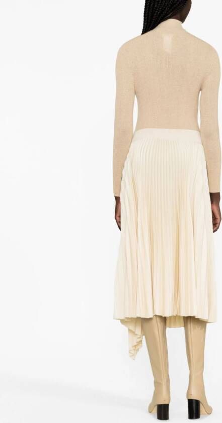 Fabiana Filippi Ribgebreide top Beige