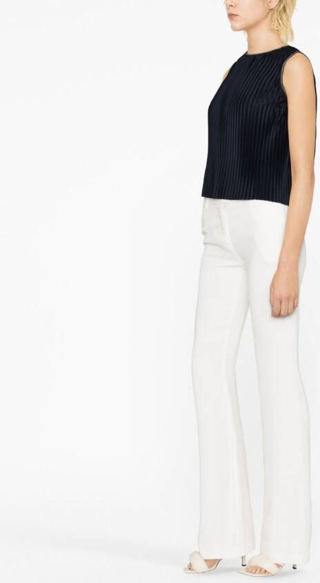 Fabiana Filippi Geribbelde top Blauw