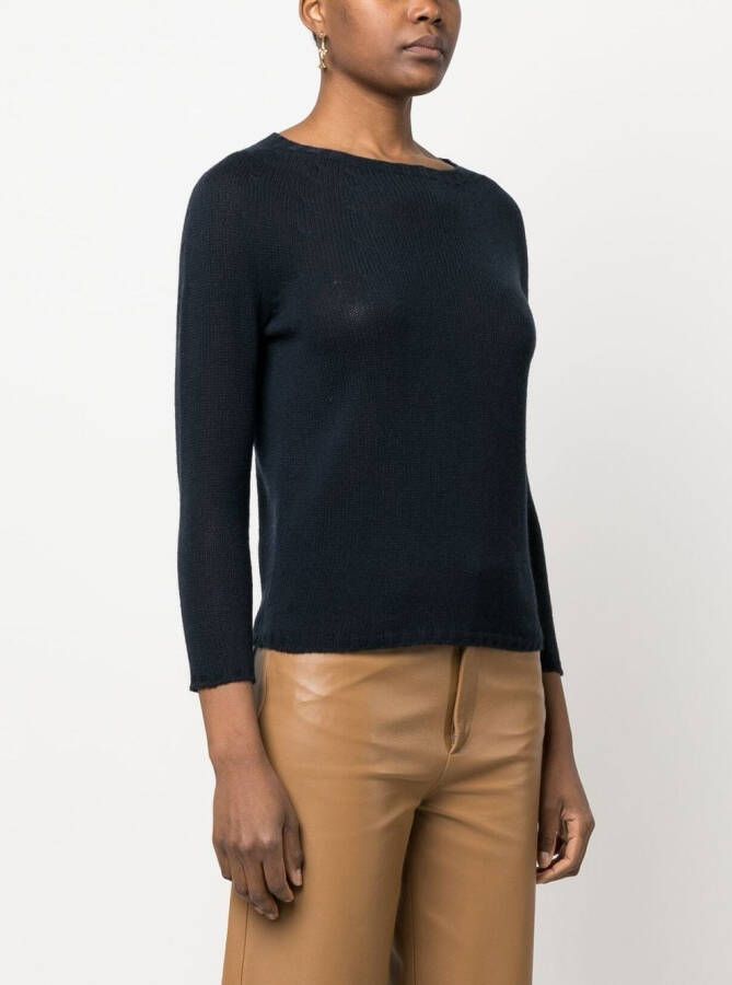 Fabiana Filippi Ribgebreide trui Blauw