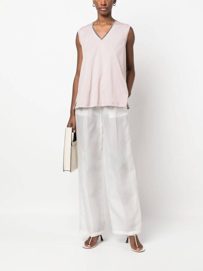 Fabiana Filippi Ruimvallende broek Wit