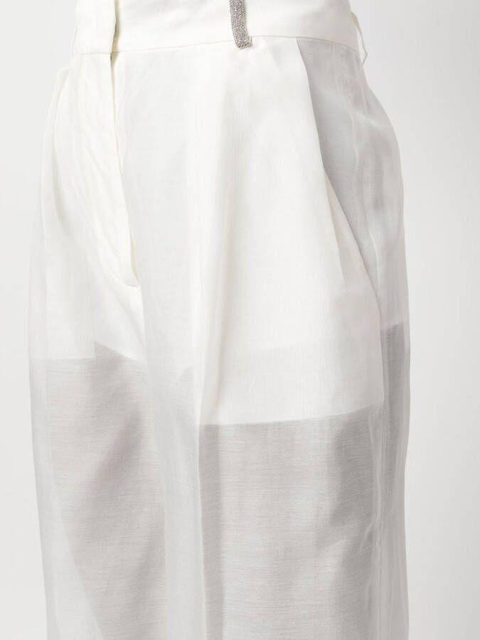 Fabiana Filippi Ruimvallende broek Wit