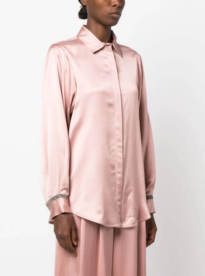 Fabiana Filippi Satijnen blouse Roze