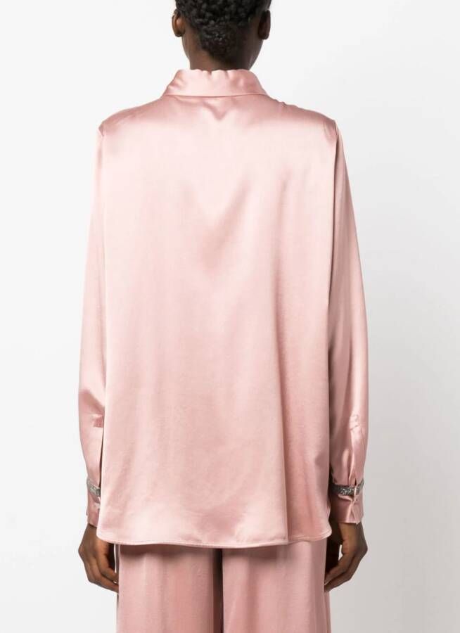 Fabiana Filippi Satijnen blouse Roze