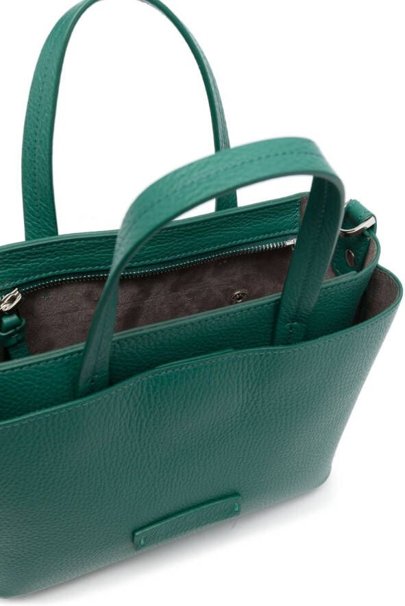 Fabiana Filippi Leren shopper Groen