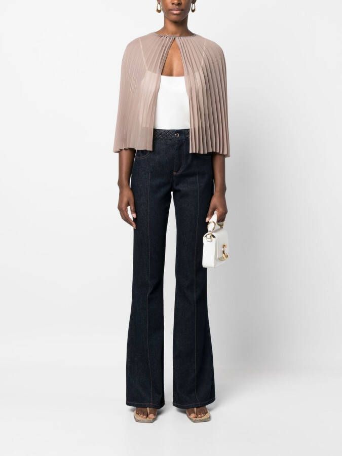 Fabiana Filippi Geplooide cape Beige