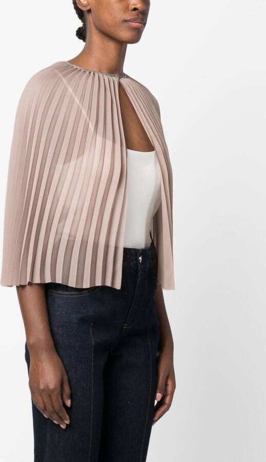 Fabiana Filippi Geplooide cape Beige