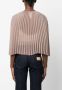 Fabiana Filippi Geplooide cape Beige - Thumbnail 4