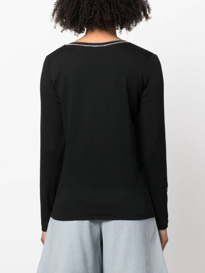 Fabiana Filippi Sweater met kettingdetail Zwart