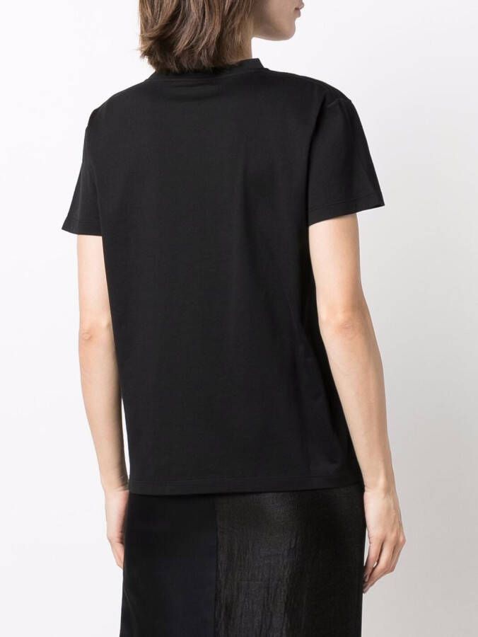 Fabiana Filippi T-shirt met borstzak Zwart