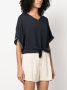 Fabiana Filippi T-shirt met kralen afwerking Blauw - Thumbnail 3