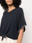 Fabiana Filippi T-shirt met kralen afwerking Blauw - Thumbnail 5