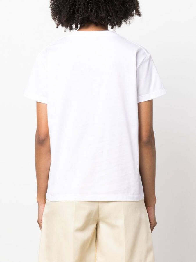 Fabiana Filippi T-shirt met logopatch Wit