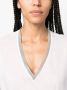 Fabiana Filippi T-shirt met V-hals Wit - Thumbnail 4