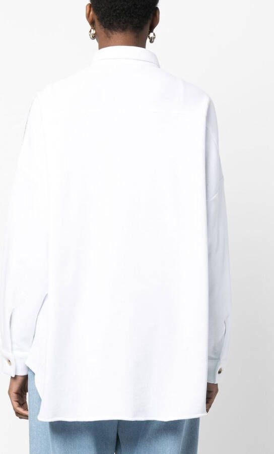 Fabiana Filippi T-shirt verfraaid met kralen Wit