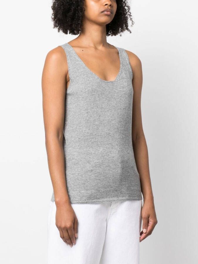 Fabiana Filippi Tanktop met ronde hals Grijs