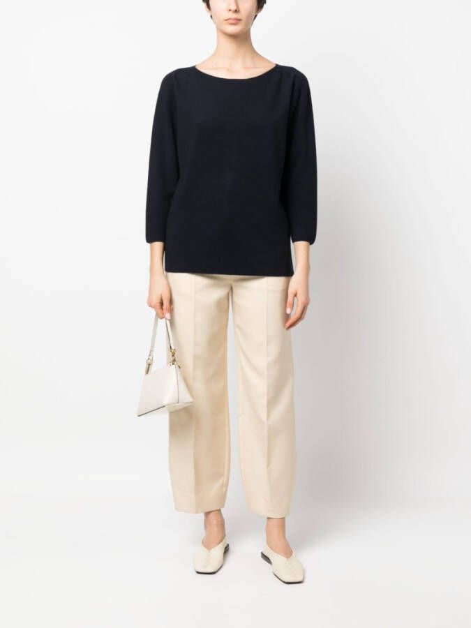 Fabiana Filippi Top met cropped mouwen Blauw