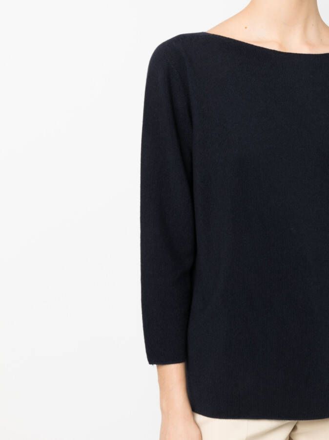 Fabiana Filippi Top met cropped mouwen Blauw