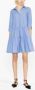 Fabiana Filippi Gelaagde blousejurk Blauw - Thumbnail 2