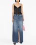 Fabiana Filippi Satijnen top met metallic afwerking Zwart - Thumbnail 2