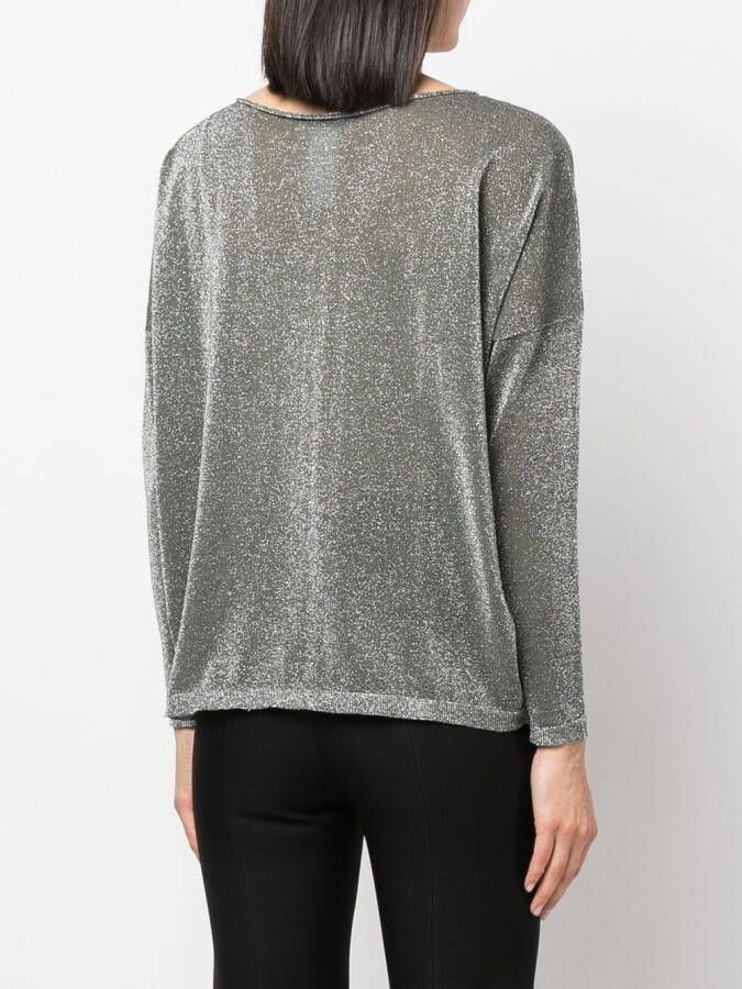 Fabiana Filippi Top met glitter Groen