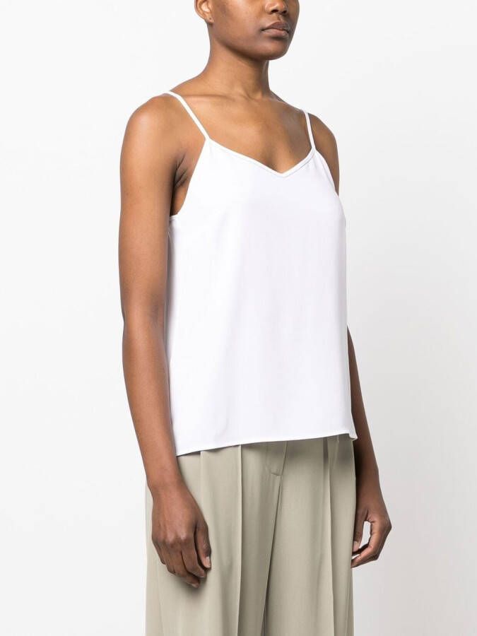 Fabiana Filippi Top met spaghettibandjes Wit