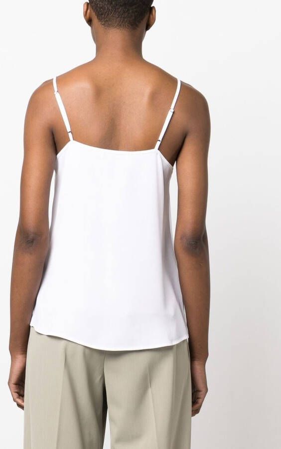 Fabiana Filippi Top met spaghettibandjes Wit