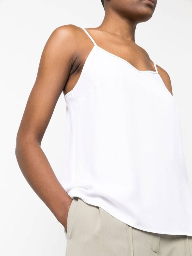 Fabiana Filippi Top met spaghettibandjes Wit