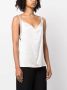Fabiana Filippi Satijnen top met metallic afwerking Beige - Thumbnail 3