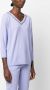 Fabiana Filippi Top met V-hals Blauw - Thumbnail 3