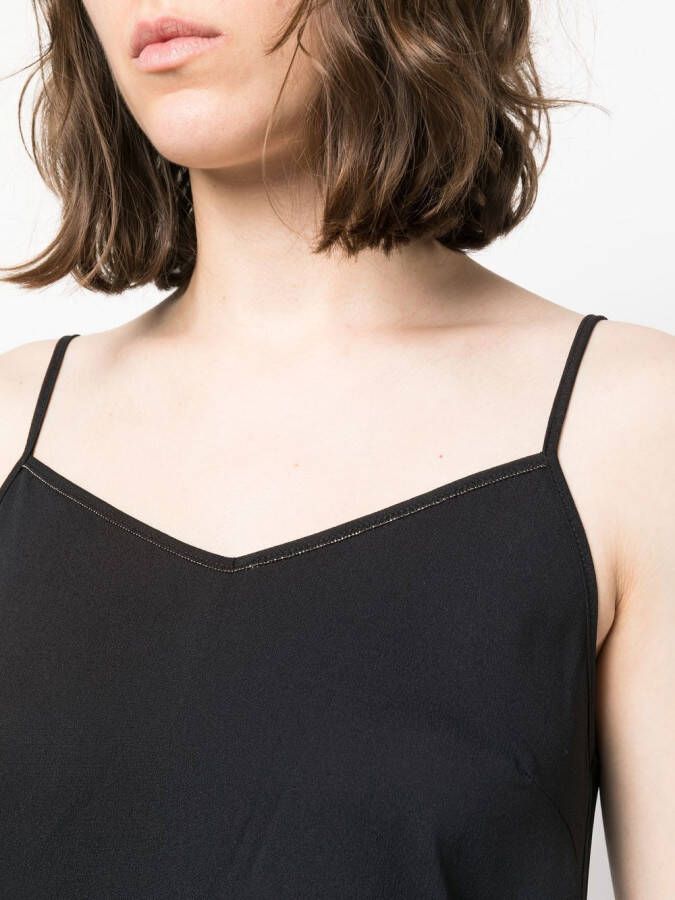 Fabiana Filippi Top met V-hals Zwart