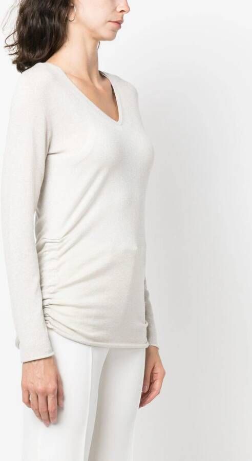 Fabiana Filippi Trui met V-hals Beige