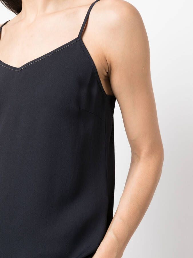 Fabiana Filippi Top met V-hals Blauw