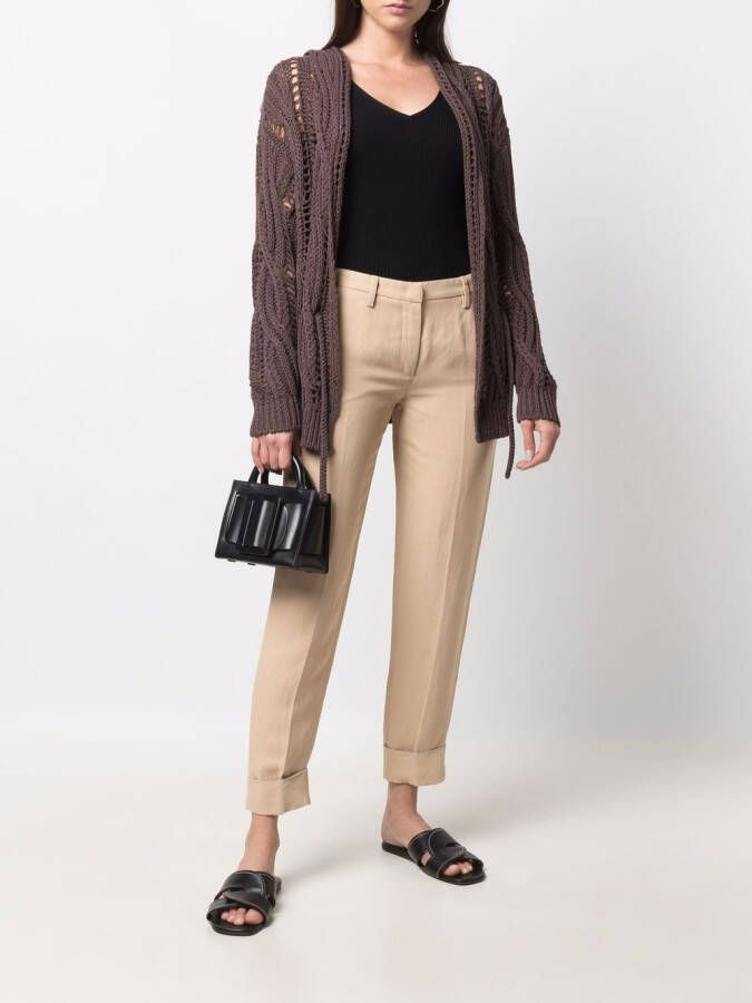 Fabiana Filippi Vest met pailletten Bruin
